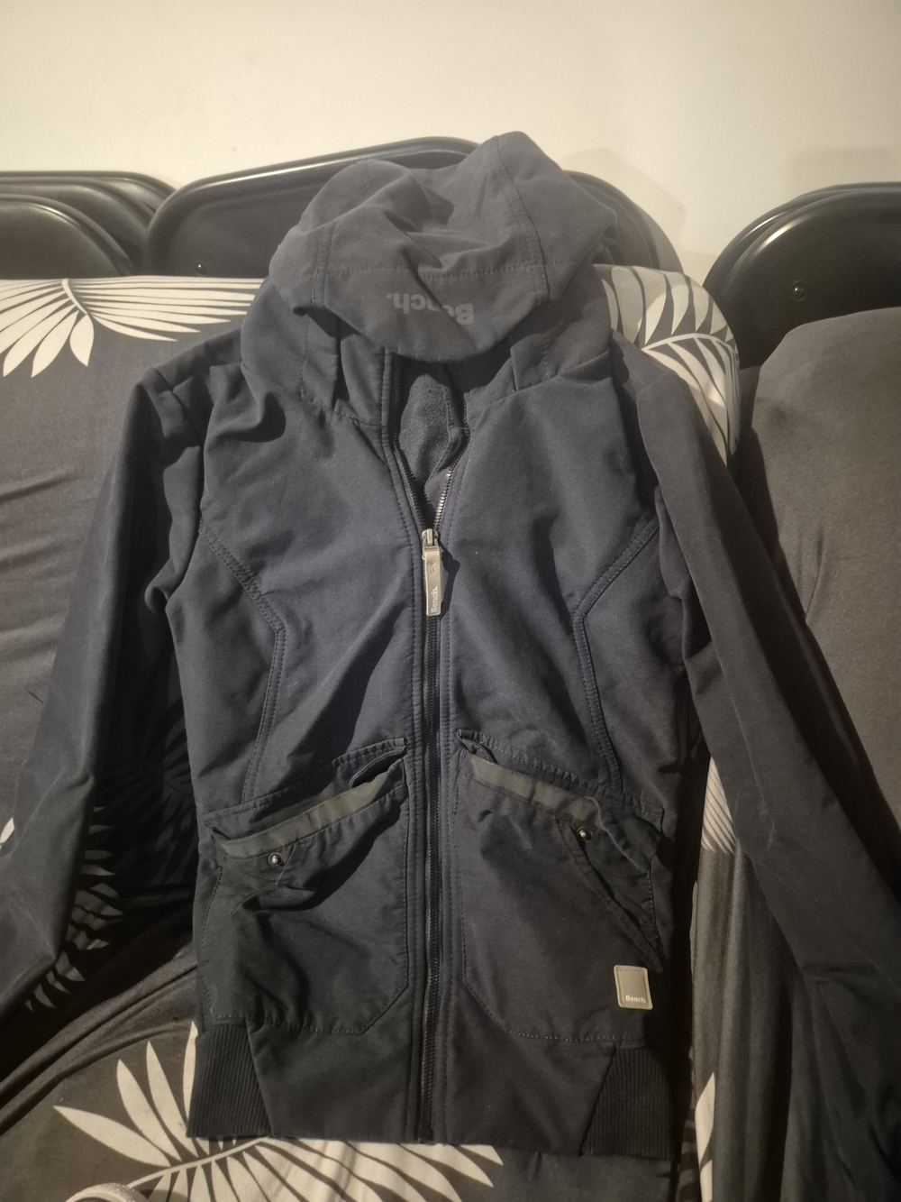 Bench Kids Navy Zip-Up Hooded Jacket
